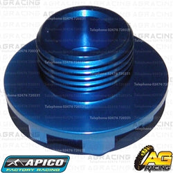 Apico Blue Headstock Steering Stem Nut For KTM MXC 550 2001-2005 Motocross Enduro