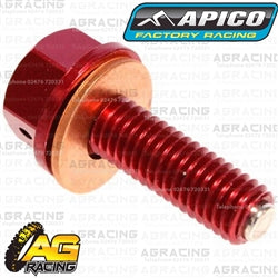 Apico Red Magnetic Sump Drain Bolt Plug M8x25mmx1.25 For Honda CRF 250X 2004-2018