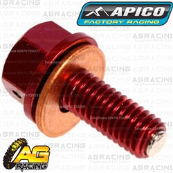 Apico Red Magnetic Sump Drain Bolt Plug M8x20mmx1.25 For Honda CRF 450R 2009-2015