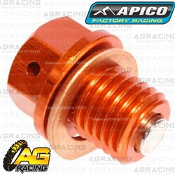 Apico Orange Magnetic Sump Drain Bolt Plug M12x12mmx1.5 For KTM EXC 400 Racing 2001-2007