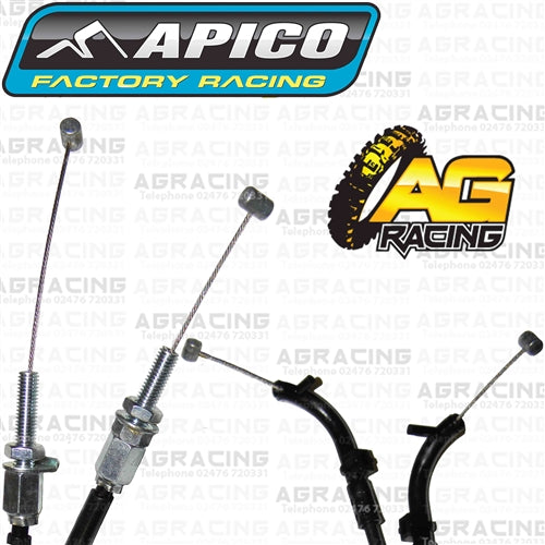 Apico Twin Throttle Cable For Kawasaki KX 250F 2017-2019