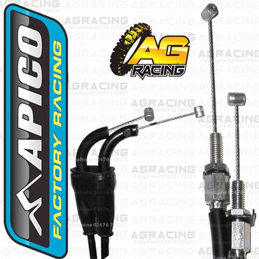 Apico Twin Throttle Cable For Kawasaki KX 450F 2009-2011