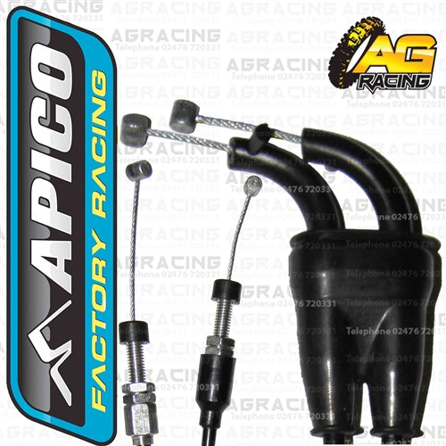 Apico Twin Throttle Cable For Yamaha WR 400F 1998-1999