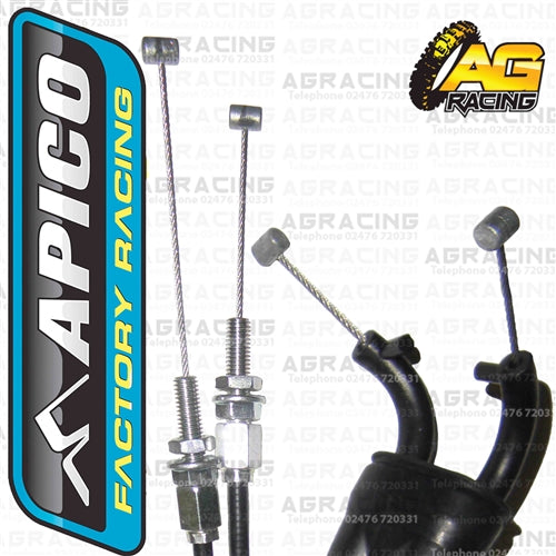Apico Twin Throttle Cable For Suzuki RMZ 250 2005-2006