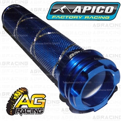 Apico Blue Aluminium Throttle Tube With Bearing For Kawasaki KX 80 Big Wheel 1984-2000
