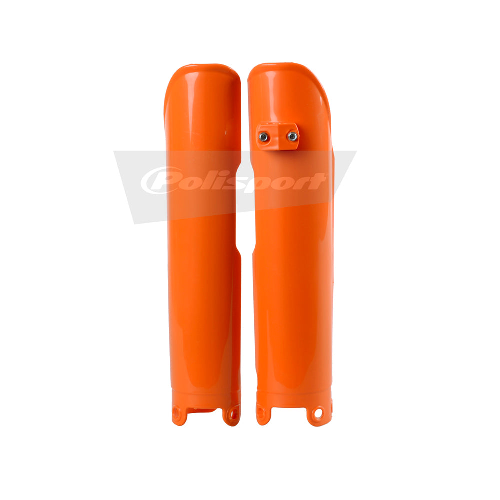 Polisport Plastic Lower Fork Guards For KTM EXC 525 2003-2007 OEM Orange