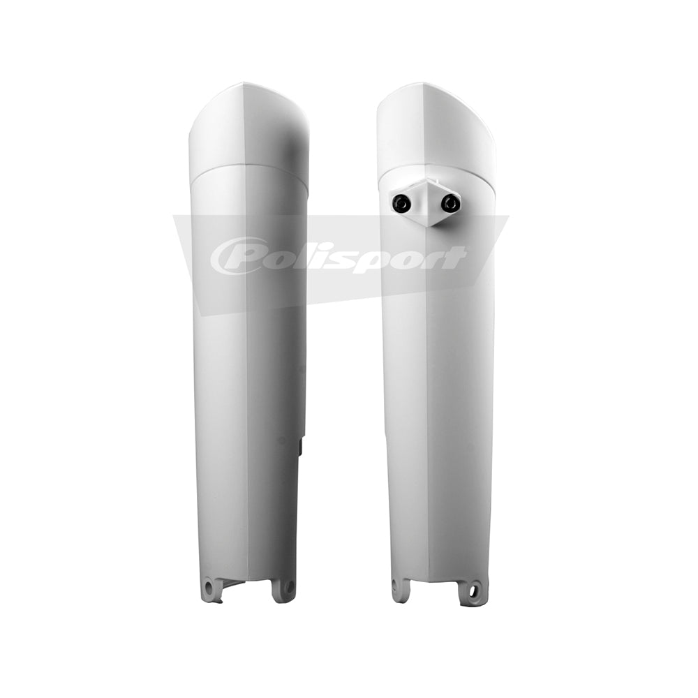 Polisport Plastic Lower Fork Guards For KTM EXC 530 2009-2011 OEM Color White