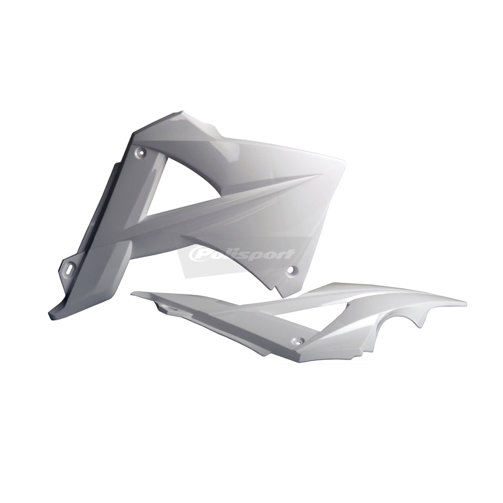 Polisport Rad Radiator Scoops Tank Panels For Gas Gas EC-E 450 White 2010-2011