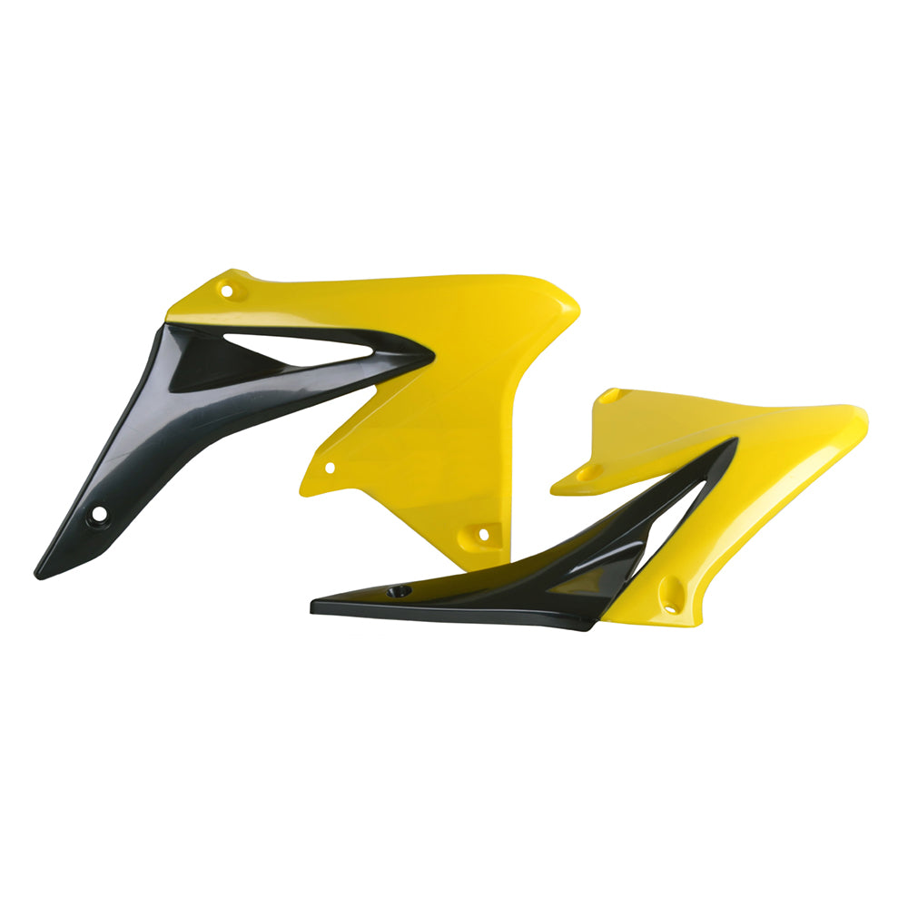 Polisport Rad Radiator Scoops Tank Panels For Suzuki RMZ 250 OEM Color Black-Yellow RM 01 2010-2018