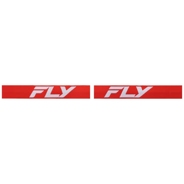 Fly Racing 2025 Focus Motocross Goggles Red White with Clear Lens