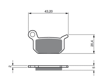 Artrax Rear Brake Pads Organic Compound LEM RX 03.02.09