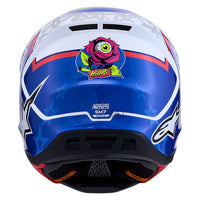 Alpinestars 2027 S-M7 Blaster MX Helmet White Blue Red