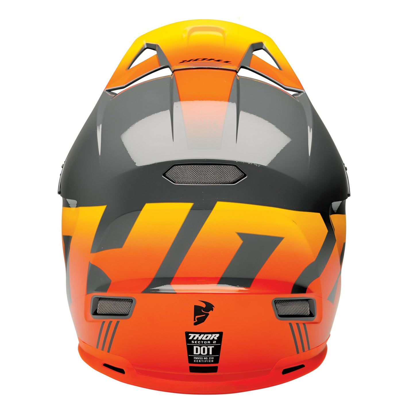 Thor 2025 Motocross Helmet Sector 2 Carve Charcoal Orange