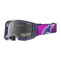 Alpinestars 2026 Vision 8 Corp Motocross Goggles Purple Light Grey Mirror Silver One Size