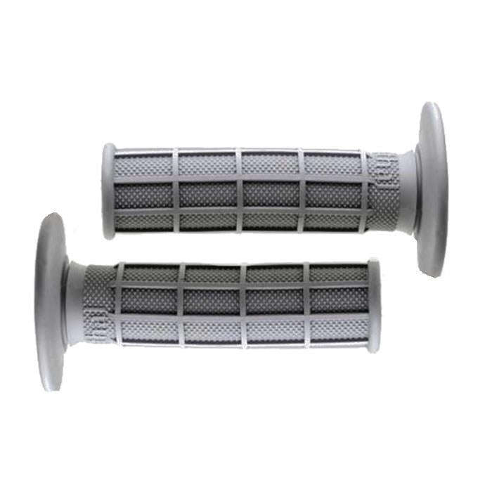 Renthal Soft Grey Full Waffle Grips Motocross Enduro