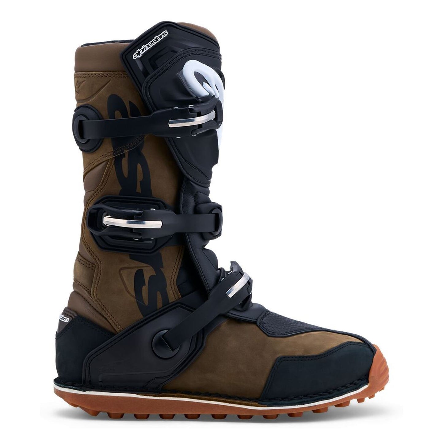 Alpinestars 2027 Tech-T Trials Boots Brown Black Gum