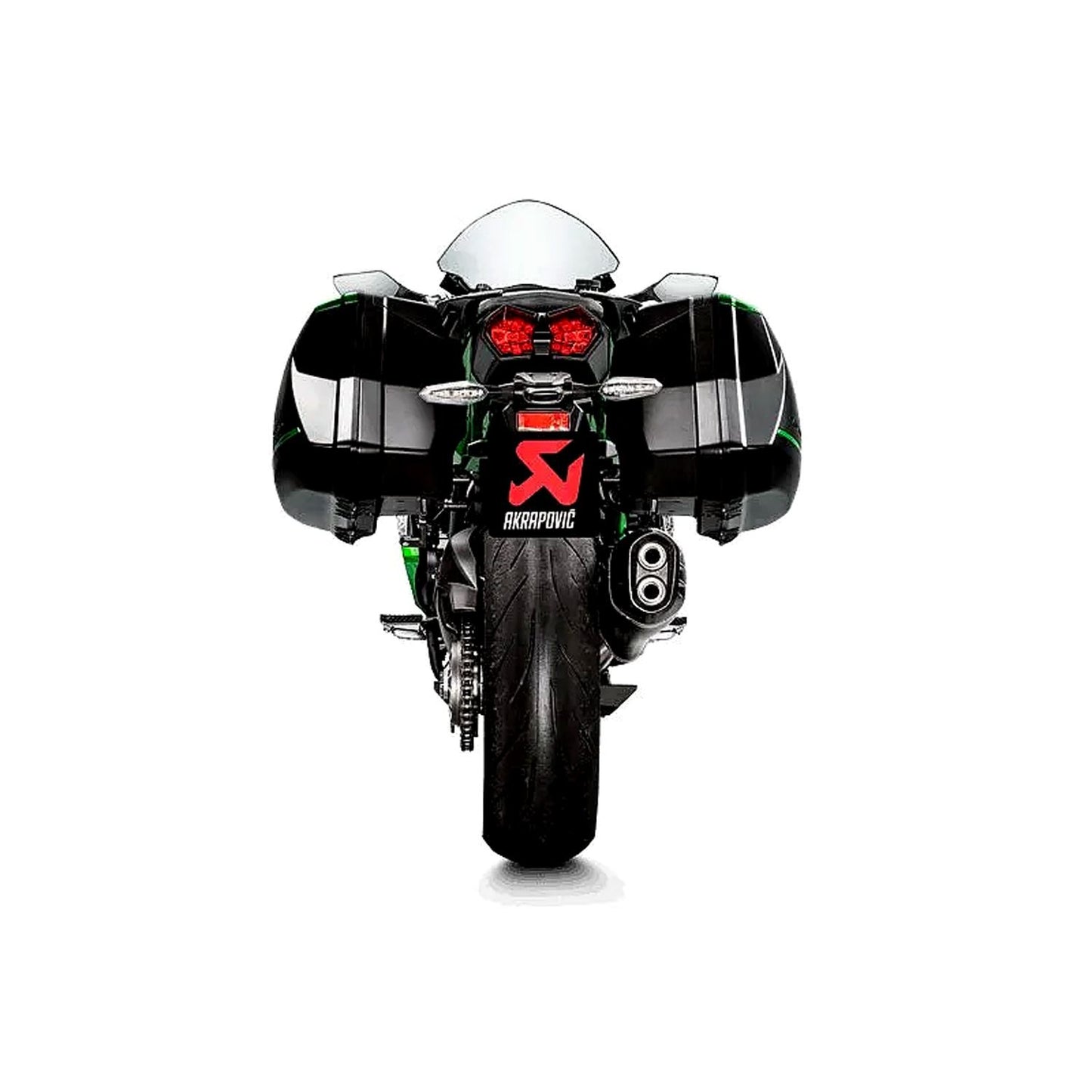 Akrapovic Titanium Black Line Slip On Silencer For Kawasaki H2 1000 SX ABS SE Ninja 2018