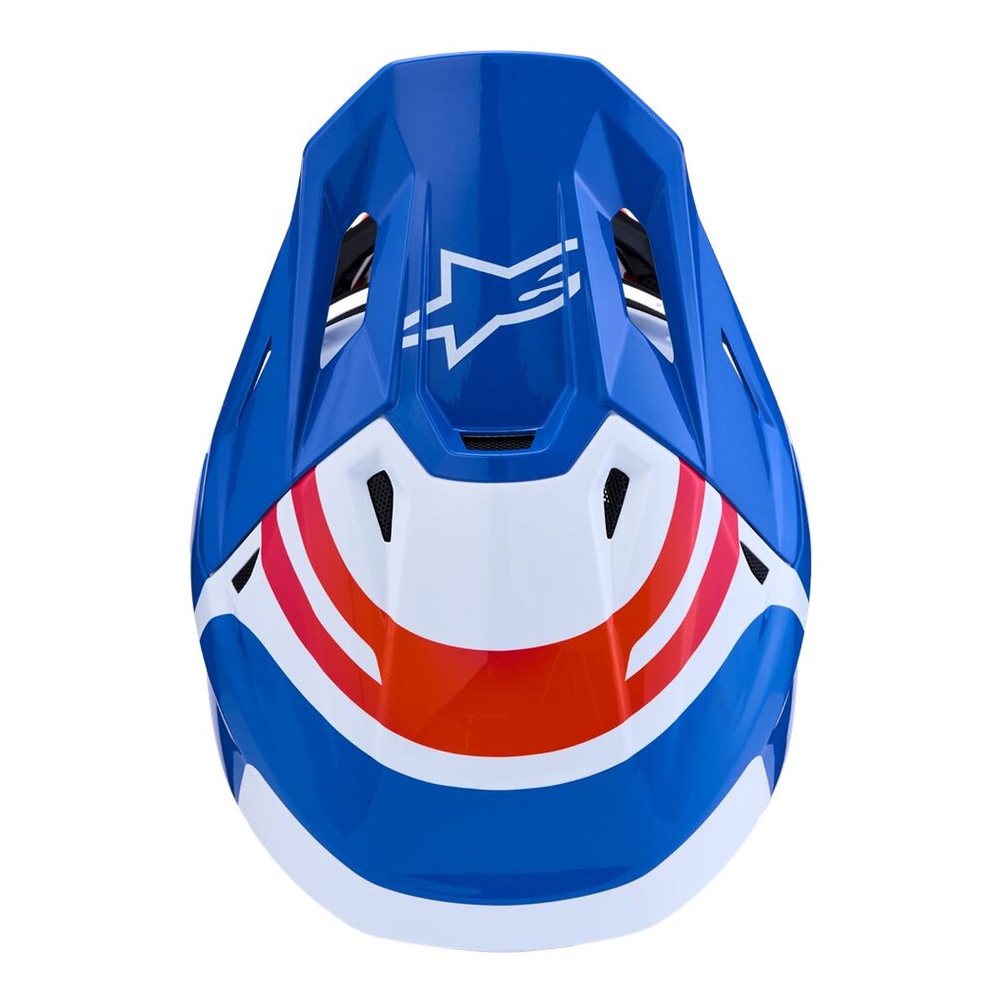 Alpinestars 2027 S-M7 Core MX Helmet White Blue Orange Pink