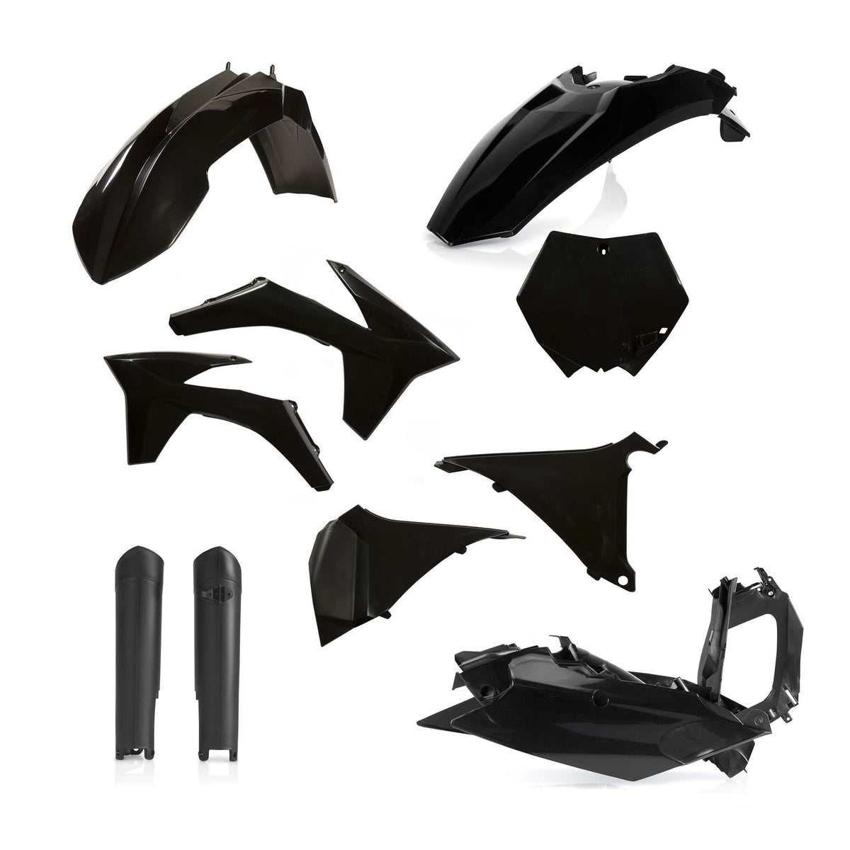 Acerbis Full Plastic Kit Black For KTM SX 125 2011
