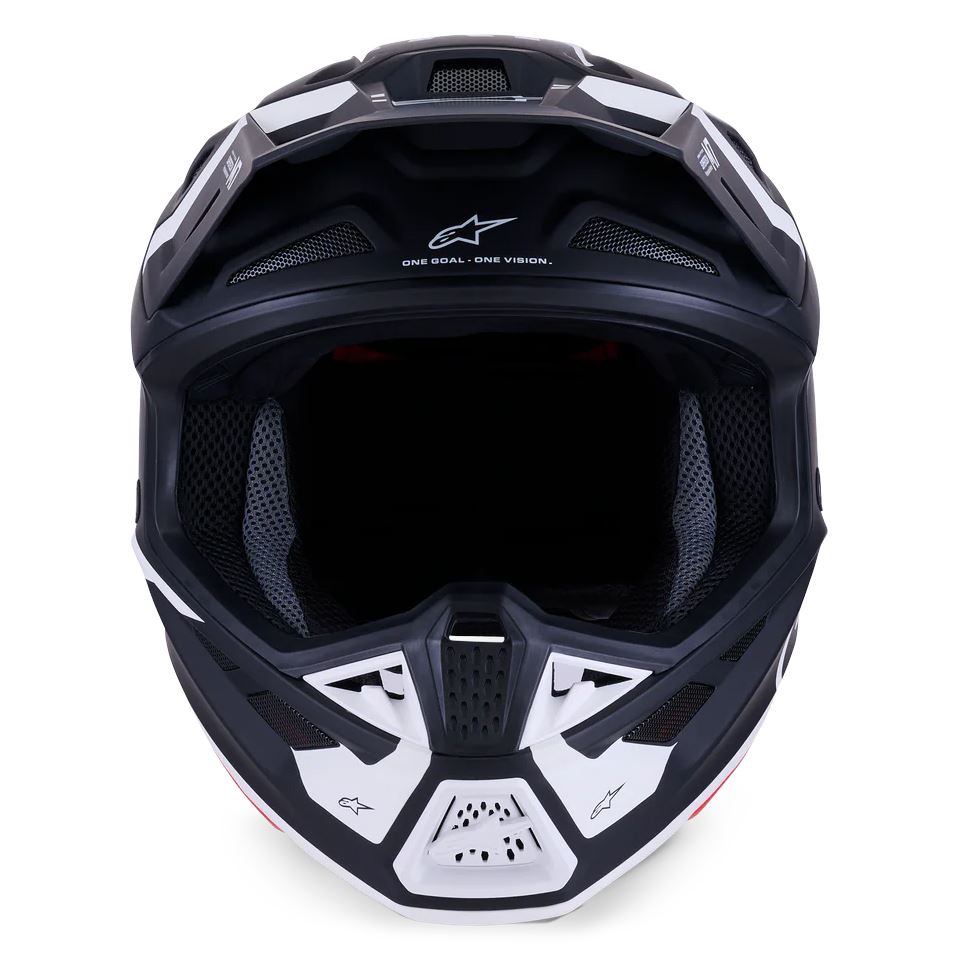 Alpinestars 2026 SM7 Dasher Motocross Helmet Black White Matt