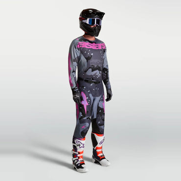 Alpinestars 2027 Racer Lone MX Combo Kit Grey Camo Purple