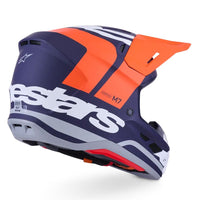 Alpinestars 2026 SM7 Core Motocross Helmet Orange Blue Matt