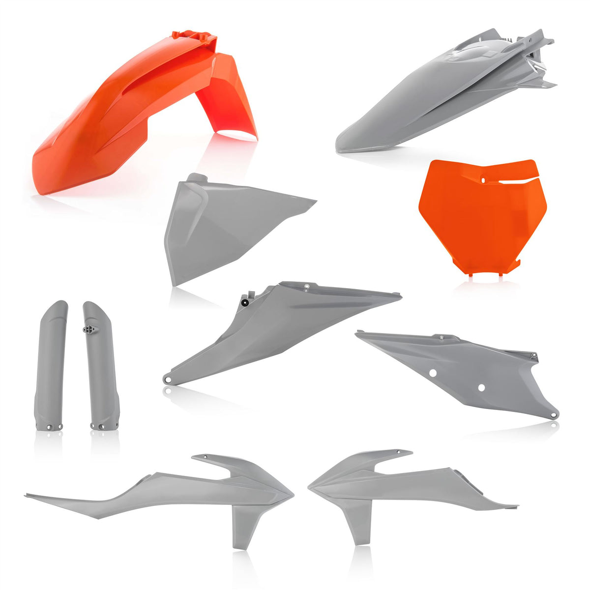 Acerbis Full Plastic Kit Orange Grey For KTM XC 250 2019