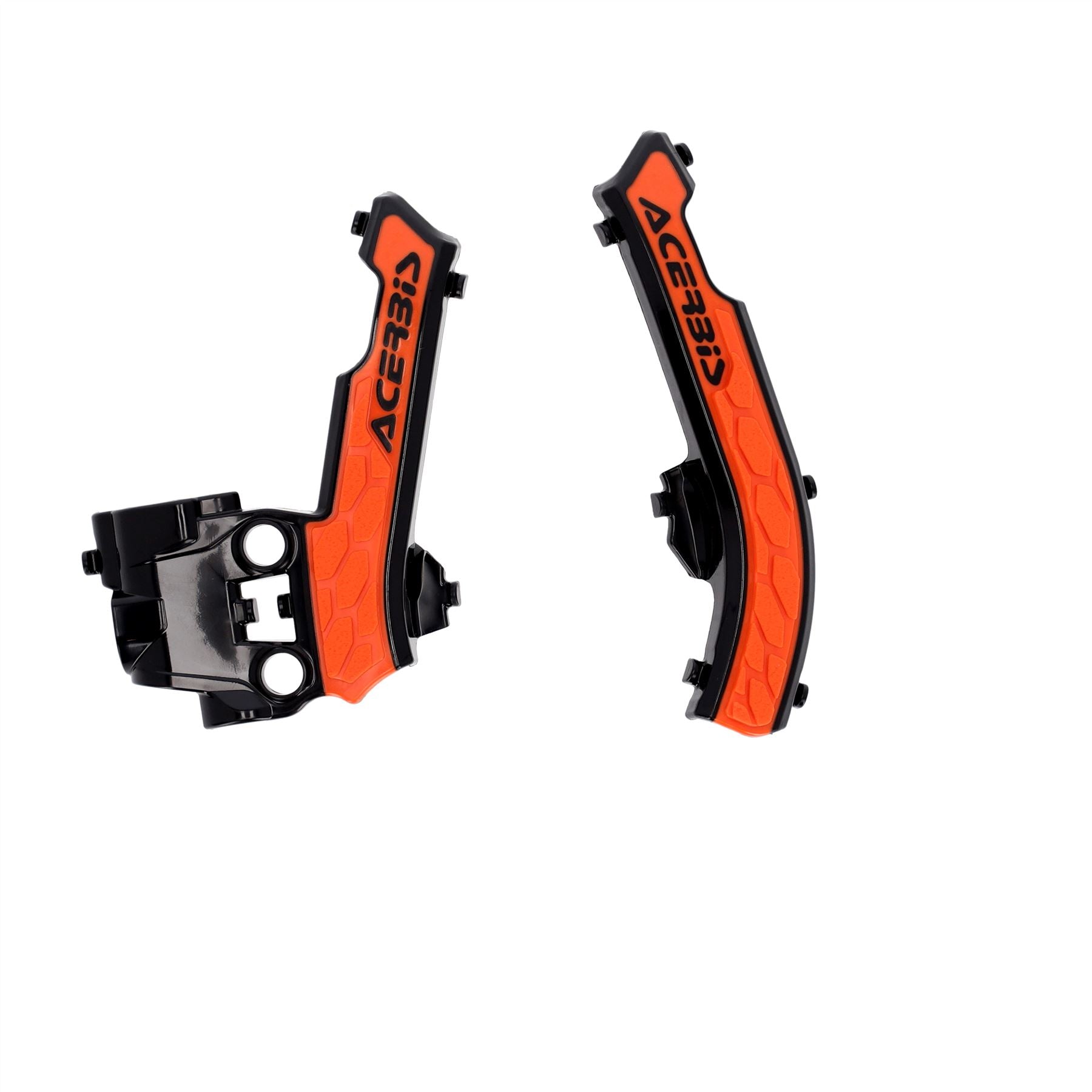 Acerbis X-Grip Frame Protector Guards Black Orange For Husqvarna EE 5 2020-2024