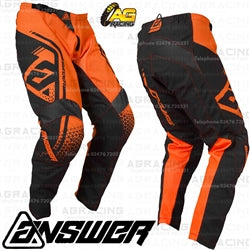 Answer Racing 2019 Youth Kids Syncron Drift Flo Orange Charcoal Pants Trousers