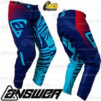 Answer Racing 2019 Youth Kids Syncron Flow Astana Indigo Bright Red Pants Trousers