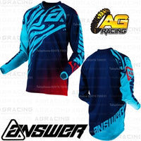 Answer Racing 2019 Youth Kids Syncron Flow Astana Indigo Bright Red Race Jersey Top