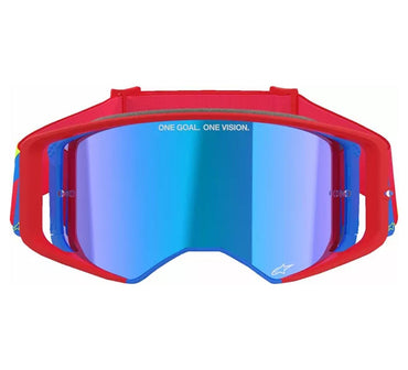 Alpinestars 2025 Goggles Supertech Corp Absolute Vision Red Blue Mirror Blue