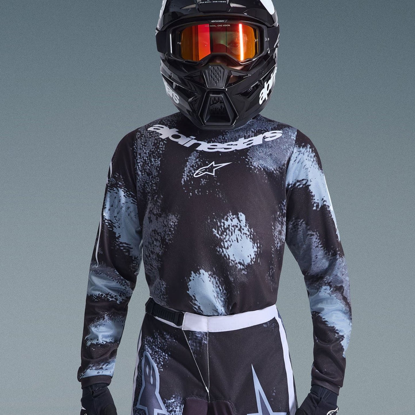 Alpinestars 2026 Youth Fluid Lahnd Motocross Jersey Iron Camo