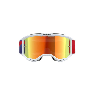 Alpinestars 2026 Vision 5 Corp Motocross Goggles Red Purple Mirror Red One Size