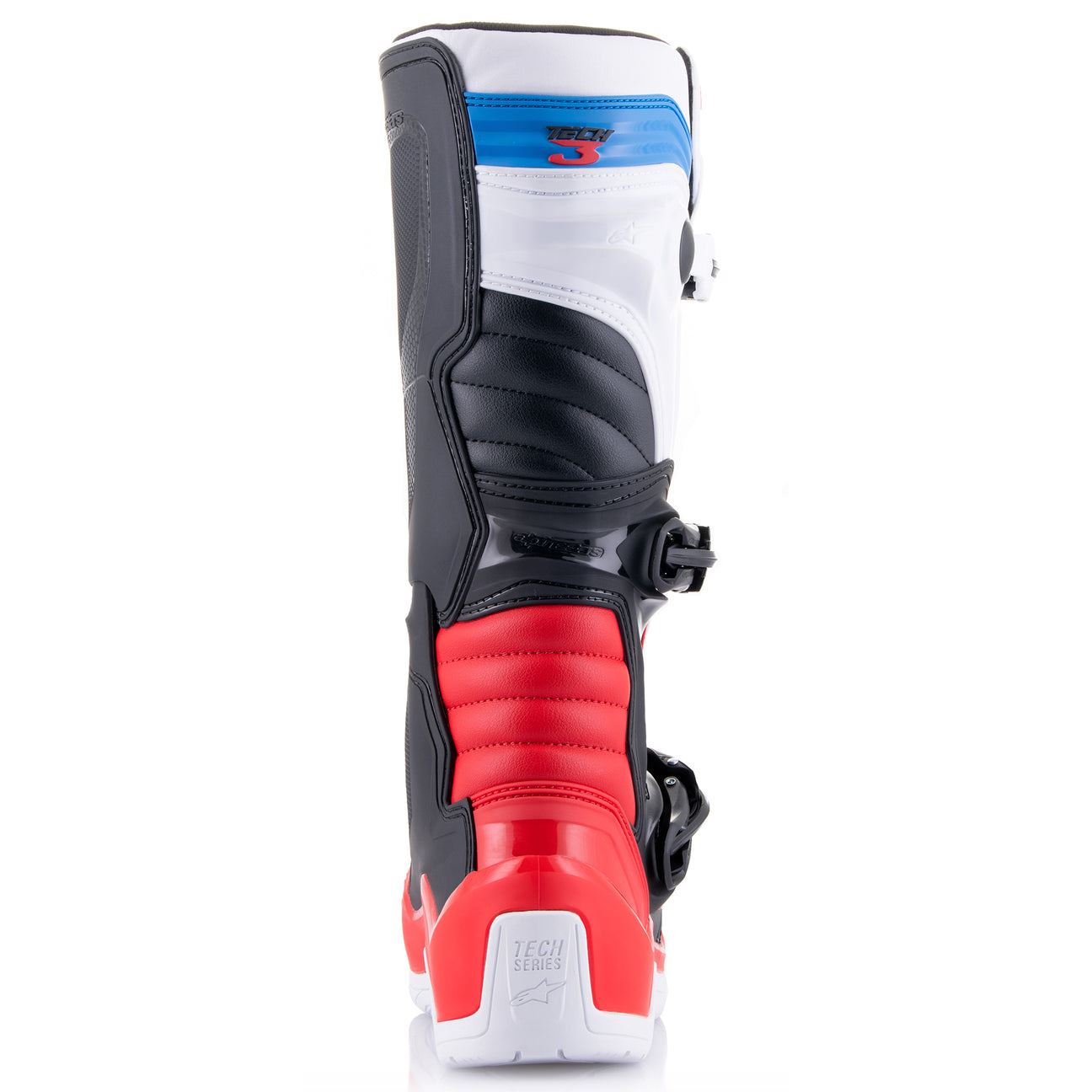 Alpinestars 2026 Tech 3 Motocross Boots White Bright Red Dark Blue