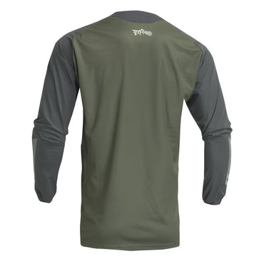 Thor 2026 Terrain Army Charcoal Enduro Jersey