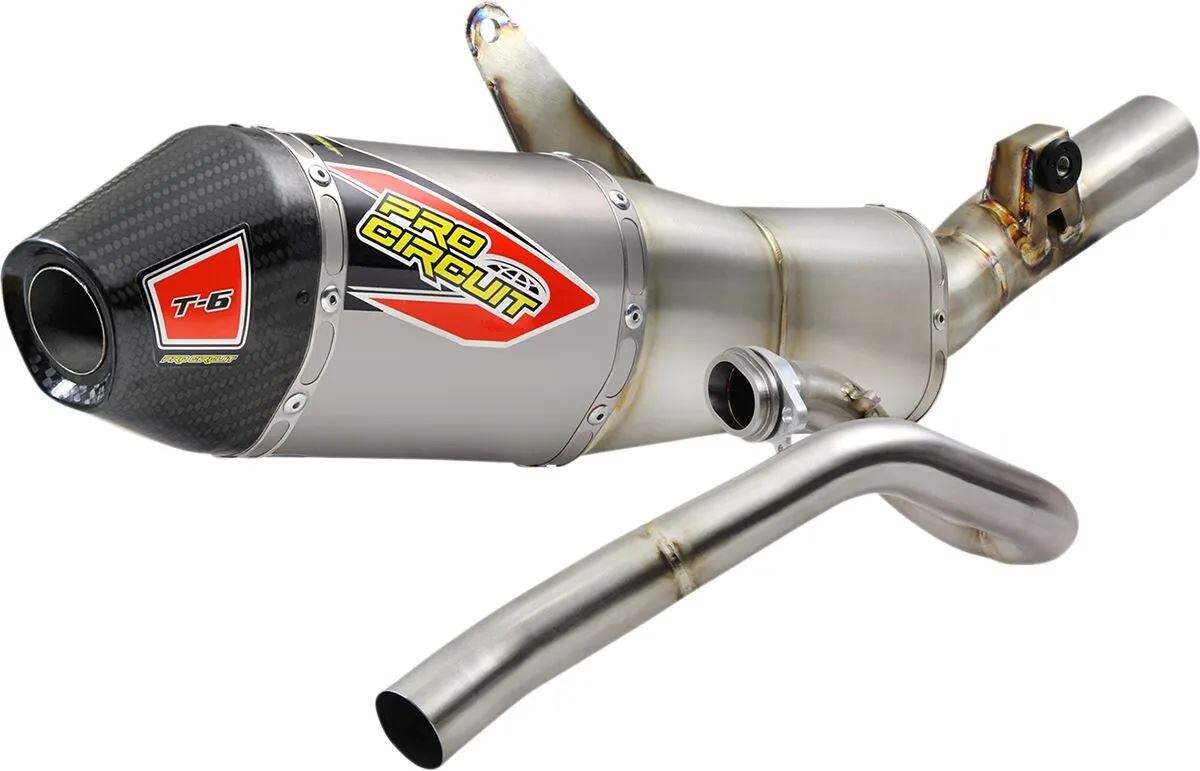 Pro Circuit T-6 Euro Stainless Exhaust System For Honda CRF 450 R 2021-2026