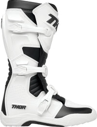 Thor 2024 Youth Blitz XR White Black Motocross Boots