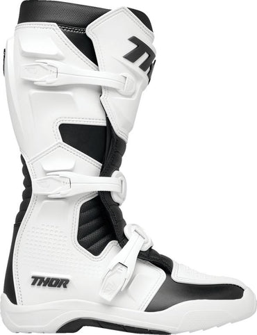 Thor 2024 Youth Blitz XR White Black Motocross Boots