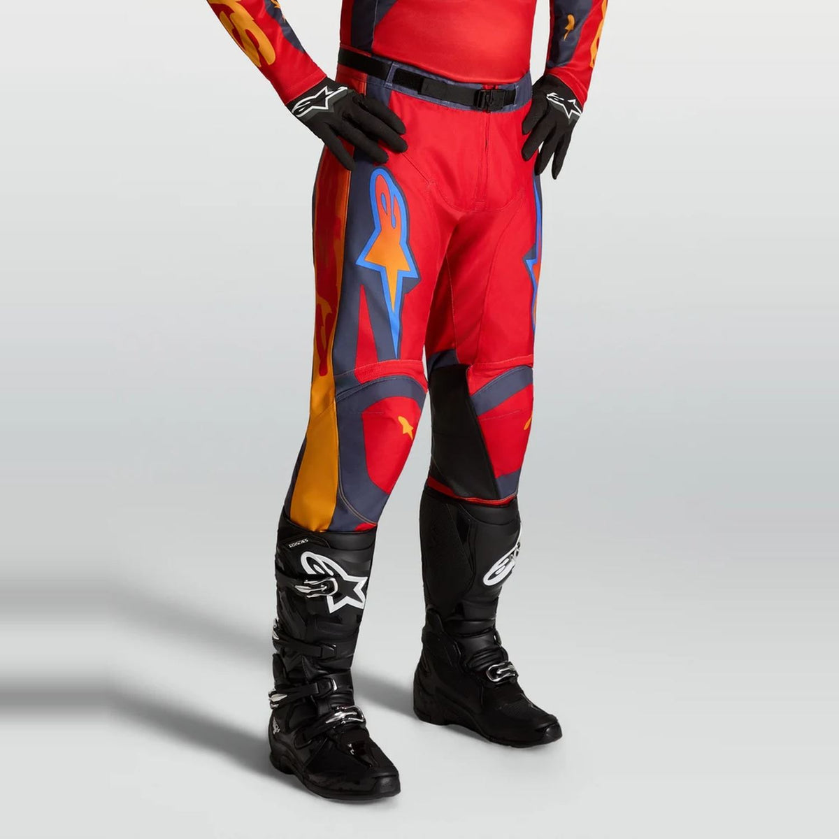 Alpinestars 2027 Racer Hunt MX Pants Fire Red Graystone Hot Coral