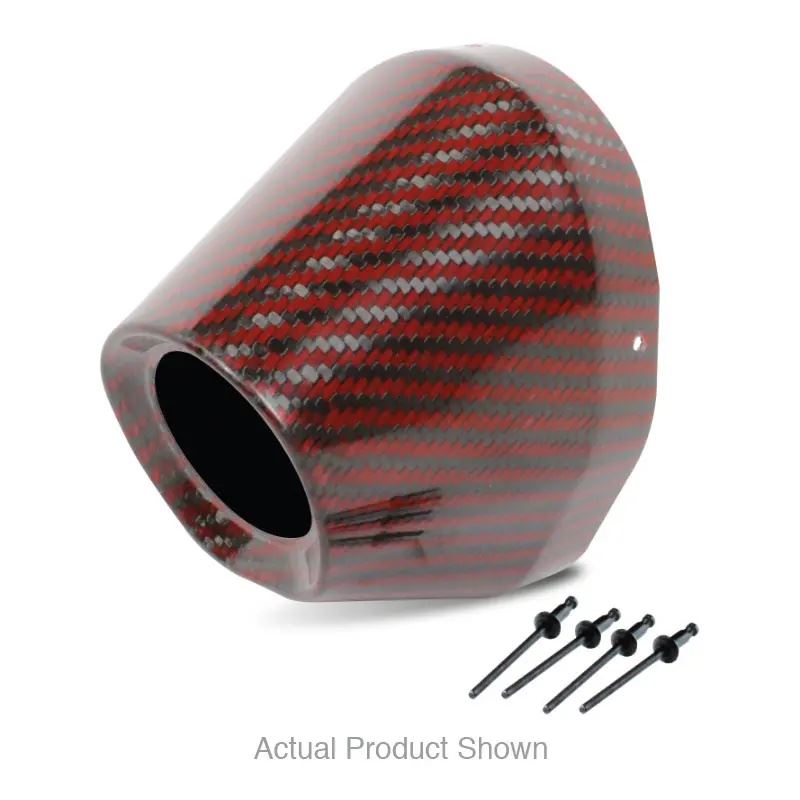 Pro Circuit Red Carbon End Cap 4.5" 1 3/4 Hole