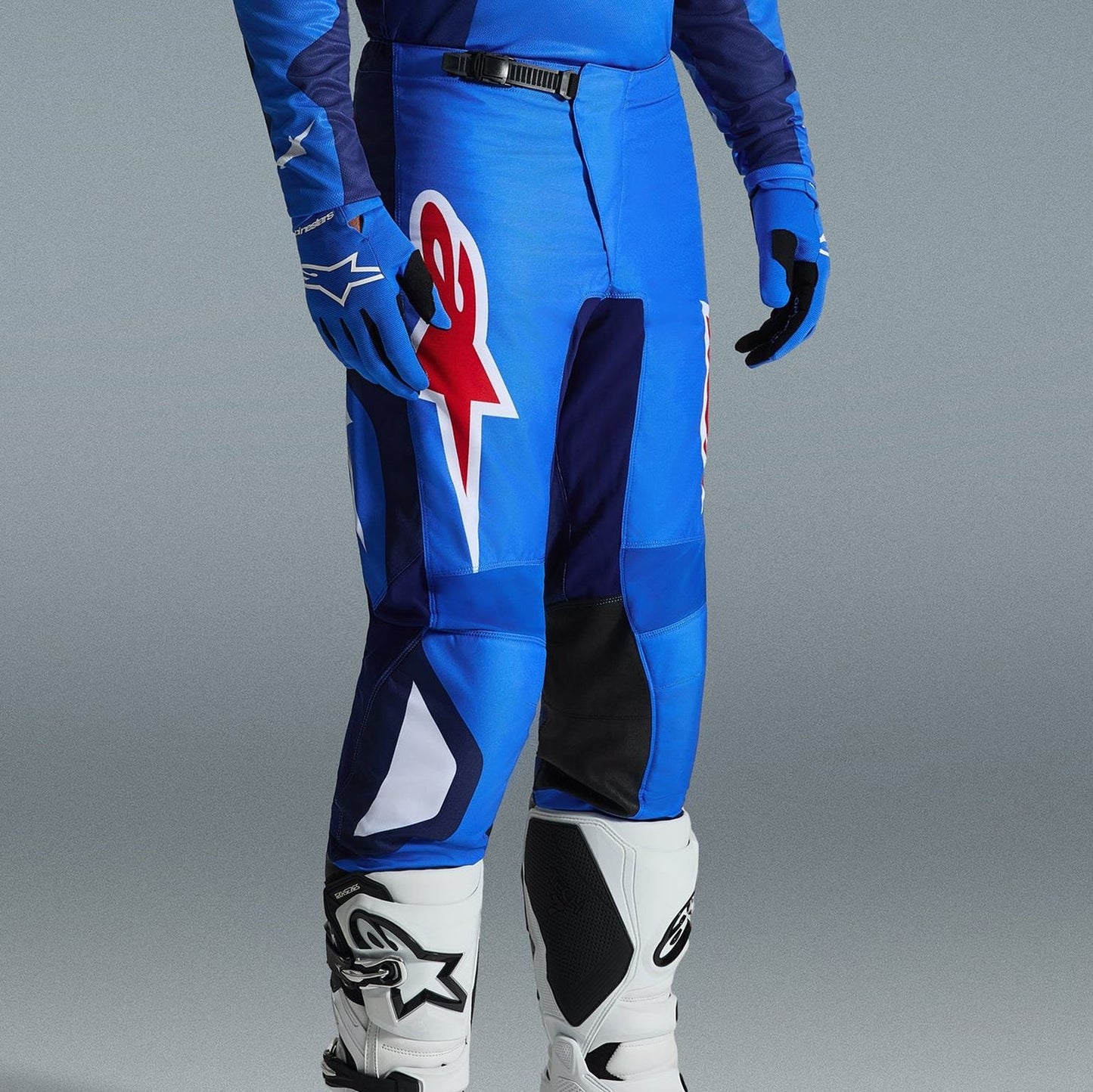 Alpinestars 2026 Fluid Grid Motocross Pants Blue Red