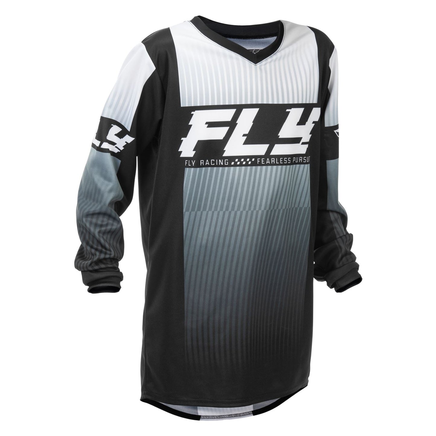 Fly Racing 2026 Motocross Jersey F-16 Youth  Black White