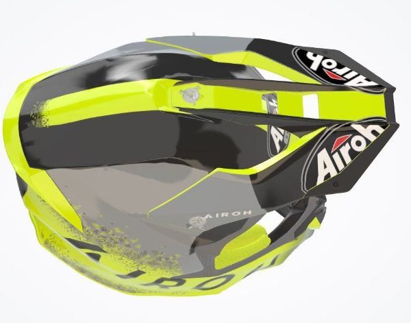 Airoh Helmet  Twist 2.0 Bit Yellow Gloss