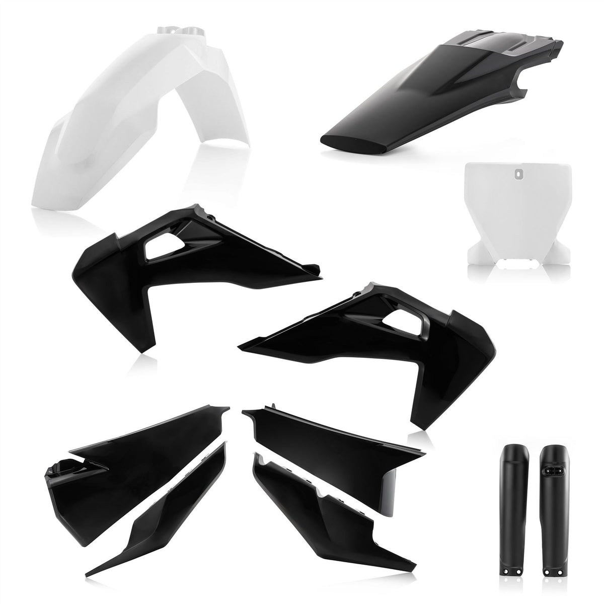 Acerbis Full Plastic Kit Black White 0023481.315