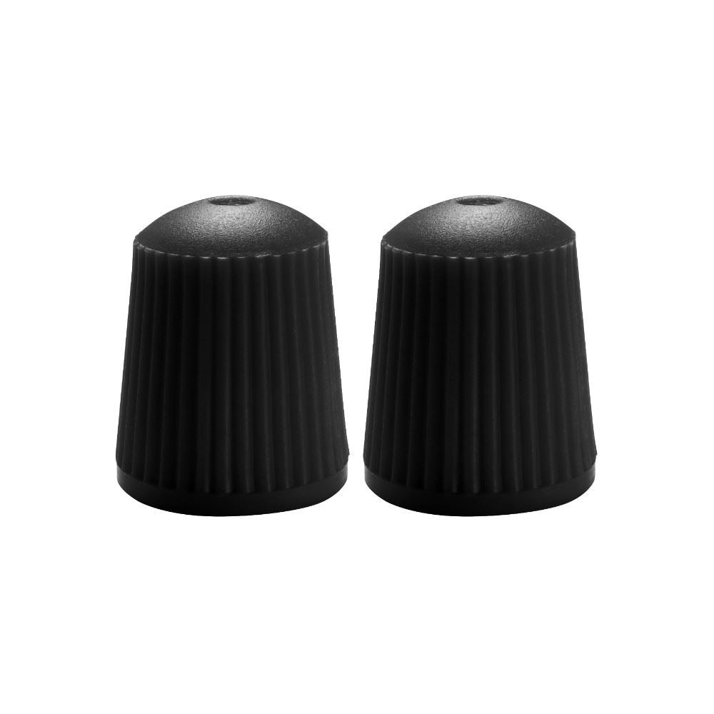Apico Silicone Valve Caps 10 Pack Black