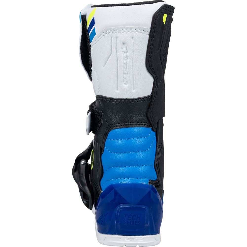 Alpinestars 2026 Tech 3S Kids Motocross Boots White Black Enamel Blue