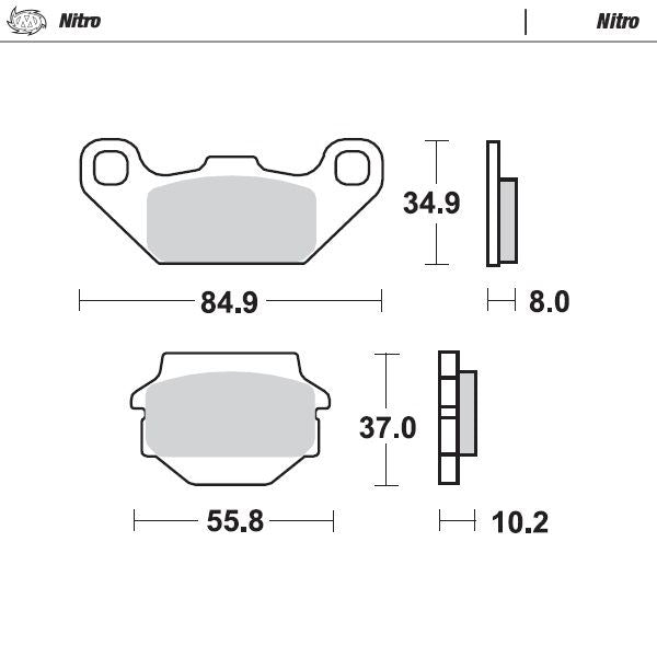 Moto-Master Nitro Sintered Brake Pads