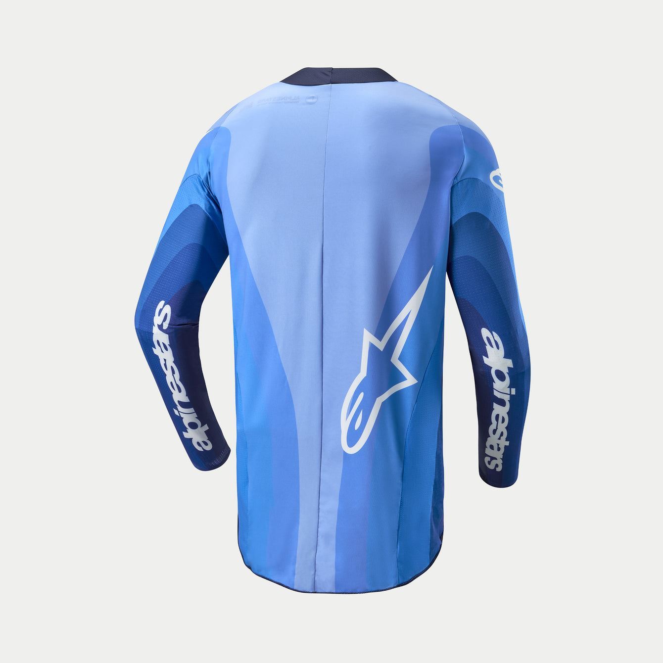 Alpinestars 2024 Techstar Pneuma Motocross Jersey Dark Navy Light Blue Clearance