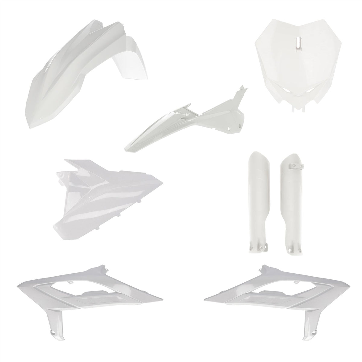 Acerbis Full Plastic Kit White For Gas Gas MC 50 2021-2023